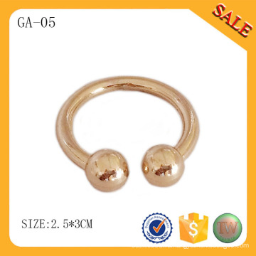 GA05 Аксессуары для одежды золотые круглые металлические бирки для одежды